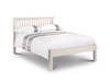 Land Of Beds Leyton White Low Footend Wooden Bed Frame1