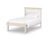 Land Of Beds Leyton White Low Footend Wooden Single Bed Frame2