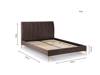Land Of Beds Sorrel Truffle Brown Fabric Bed Frame5