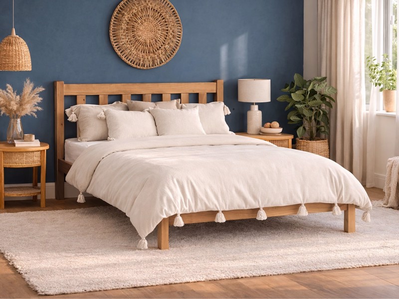 Land Of Beds Daisy Pine Wooden Bed Frame1