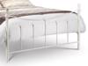 Land Of Beds Sloane Stone White Metal King Size Bed Frame2