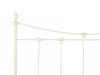 Land Of Beds Sloane Stone White Metal Double Bed Frame3