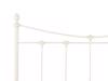 Land Of Beds Sloane Stone White Metal Double Bed Frame5