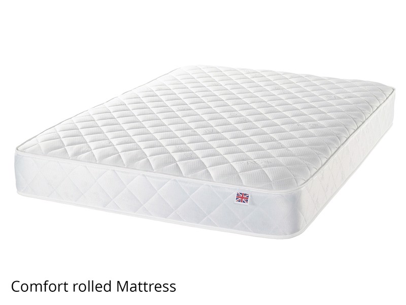 Land Of Beds Harper White Wooden Single Bed Frame5