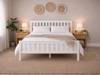 Land Of Beds Harper White Wooden Single Bed Frame2
