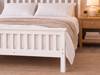 Land Of Beds Harper White Wooden Single Bed Frame3