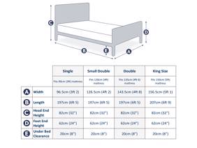 Land Of Beds Harper White Wooden Bed Frame4