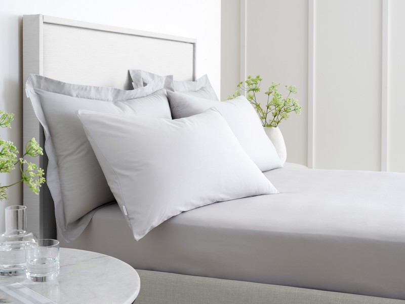 Bianca Fine Linens Cotton Grey Pillowcases1