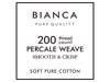 Bianca Fine Linens Cotton Grey Pair of Standard Pillowcases4