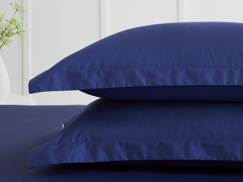 Bianca Fine Linens Cotton Navy Pillowcases2