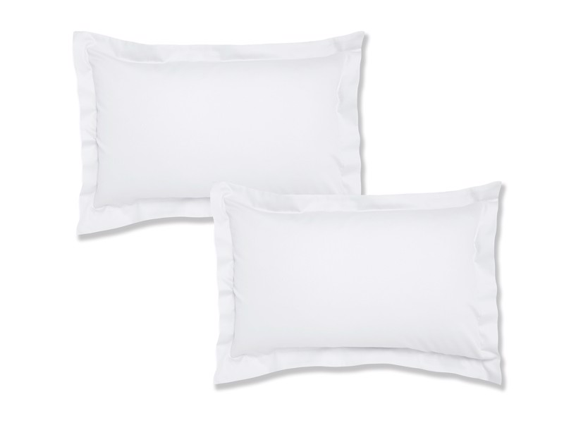 Bianca Fine Linens Cotton White Pair of Standard Pillowcases3