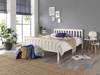 Land Of Beds Harper Two Tone White Wooden Double Bed Frame1