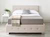 Land Of Beds Lola Beige Fabric Single Ottoman Bed3