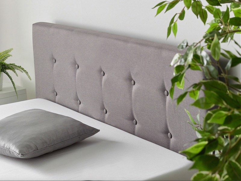 Land Of Beds Lola Grey Fabric Single Ottoman Bed4