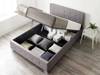 Land Of Beds Lola Grey Fabric Single Ottoman Bed2