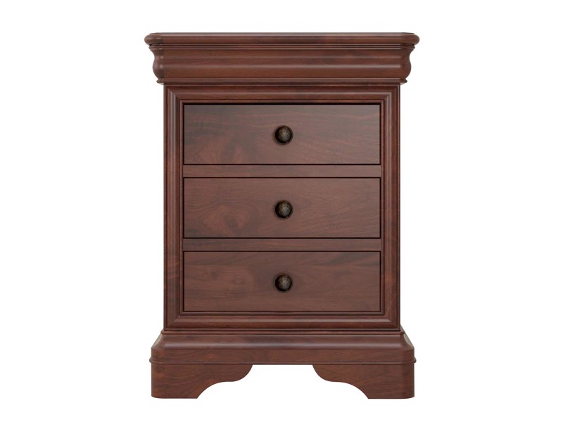 Land Of Beds Rayleigh 3 Drawer Standard Bedside Table2
