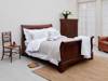 Land Of Beds Rayleigh Cherrywood Finish Wooden Bed Frame1
