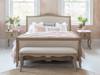 Land Of Beds Ashridge Cream High Footend Wooden Double Bed Frame1