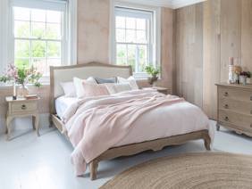 Land Of Beds Ashridge Cream Low Footend Wooden King Size Bed Frame1
