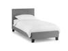 Land Of Beds Bloom Grey Fabric Single Bed Frame3