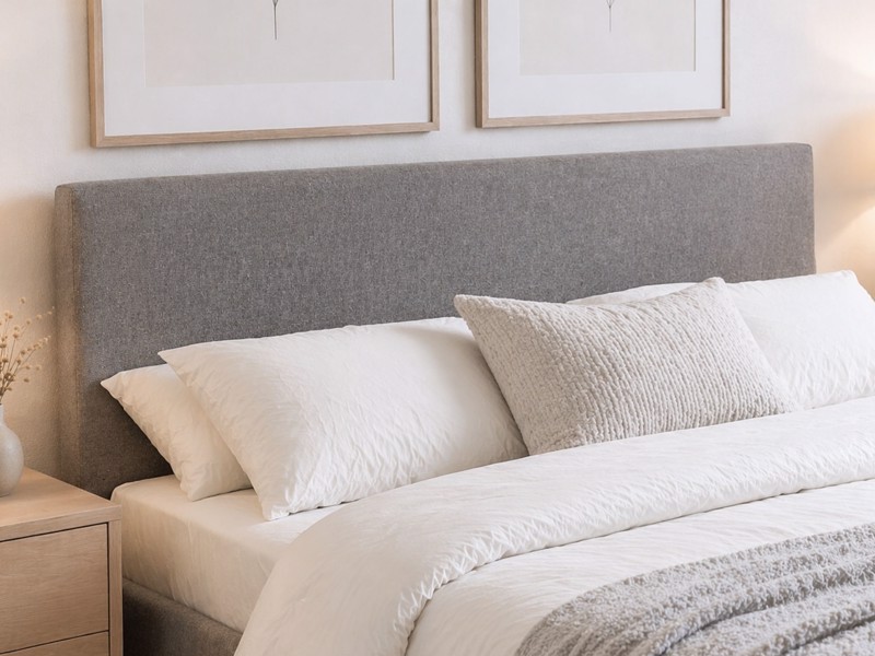 Land Of Beds Bloom Grey Fabric Bed Frame3