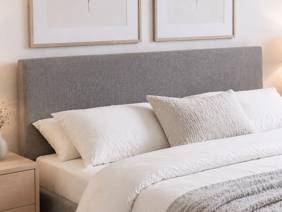 Land Of Beds Bloom Grey Fabric Bed Frame3