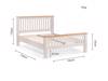 Land Of Beds Finchley Grey Wooden Double Bed Frame6