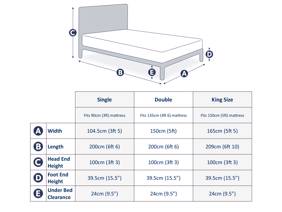 Land Of Beds Kilburn Ivory Wooden Bed Frame4