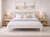 Land Of Beds Kilburn Ivory Wooden Bed Frame2
