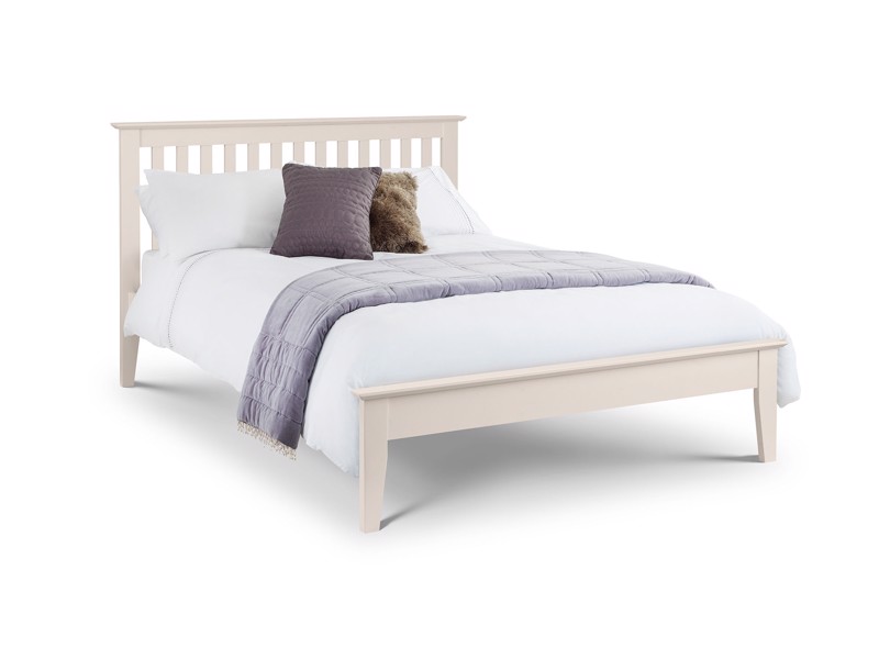 Land Of Beds Kilburn Ivory Wooden Single Bed Frame1