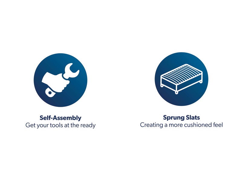 Land Of Beds Claremont Fabric Bed Frame6