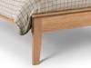 Land Of Beds Kilburn Oak Finish Wooden Bed Frame3