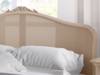 Land Of Beds Avebury Rattan Cream Wooden Bed Frame3