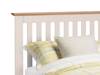 Land Of Beds Kilburn Two Tone White Wooden Single Bed Frame2