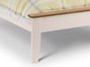 Land Of Beds Kilburn Two Tone White Wooden Single Bed Frame3