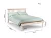 Land Of Beds Kilburn Two Tone White Wooden Single Bed Frame6