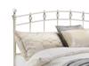 Land Of Beds Lily White Metal Bed Frame2