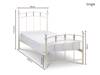 Land Of Beds Lily White Metal Double Bed Frame3