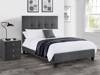 Land Of Beds Seren Slate Grey Fabric Super King Size Bed Frame1