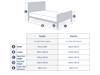 Land Of Beds Primrose Stone White Metal Bed Frame4