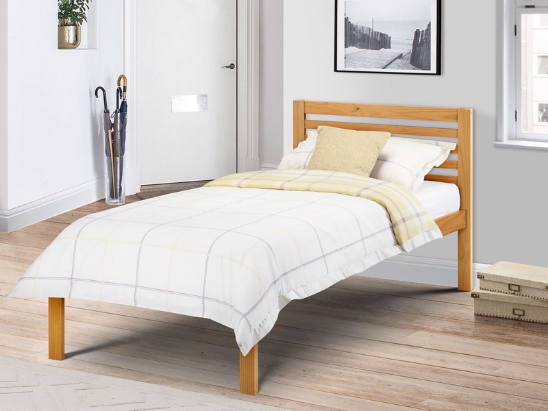 Land Of Beds Chesham Pine Wooden Bed Frame1