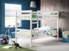 Land Of Beds Carnaby White Wooden Single Bunk Bed1