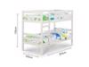 Land Of Beds Carnaby White Wooden Single Bunk Bed3