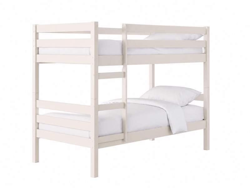 Land Of Beds Carnaby White Wooden Bunk Bed2