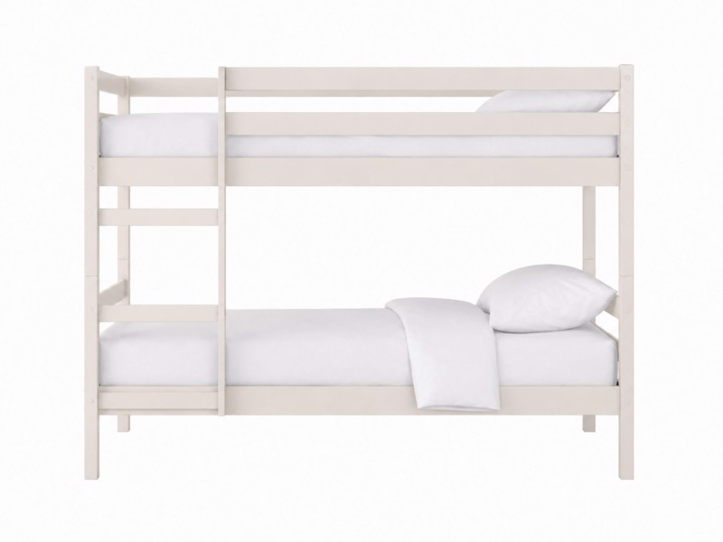 Land Of Beds Carnaby White Wooden Bunk Bed3