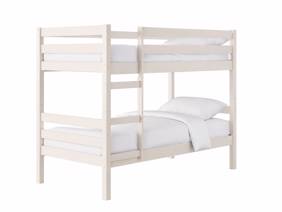 Land Of Beds Carnaby White Wooden Bunk Bed2