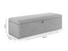 Land Of Beds Seren Light Grey Blanket Box4