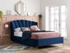 Land Of Beds Nerissa Blue Fabric Ottoman Bed1