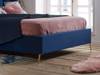 Land Of Beds Nerissa Blue Fabric King Size Ottoman Bed6