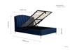 Land Of Beds Nerissa Blue Fabric Ottoman Bed8